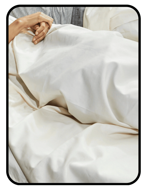 Avocado GOTS organic cotton pillowcase in natural white