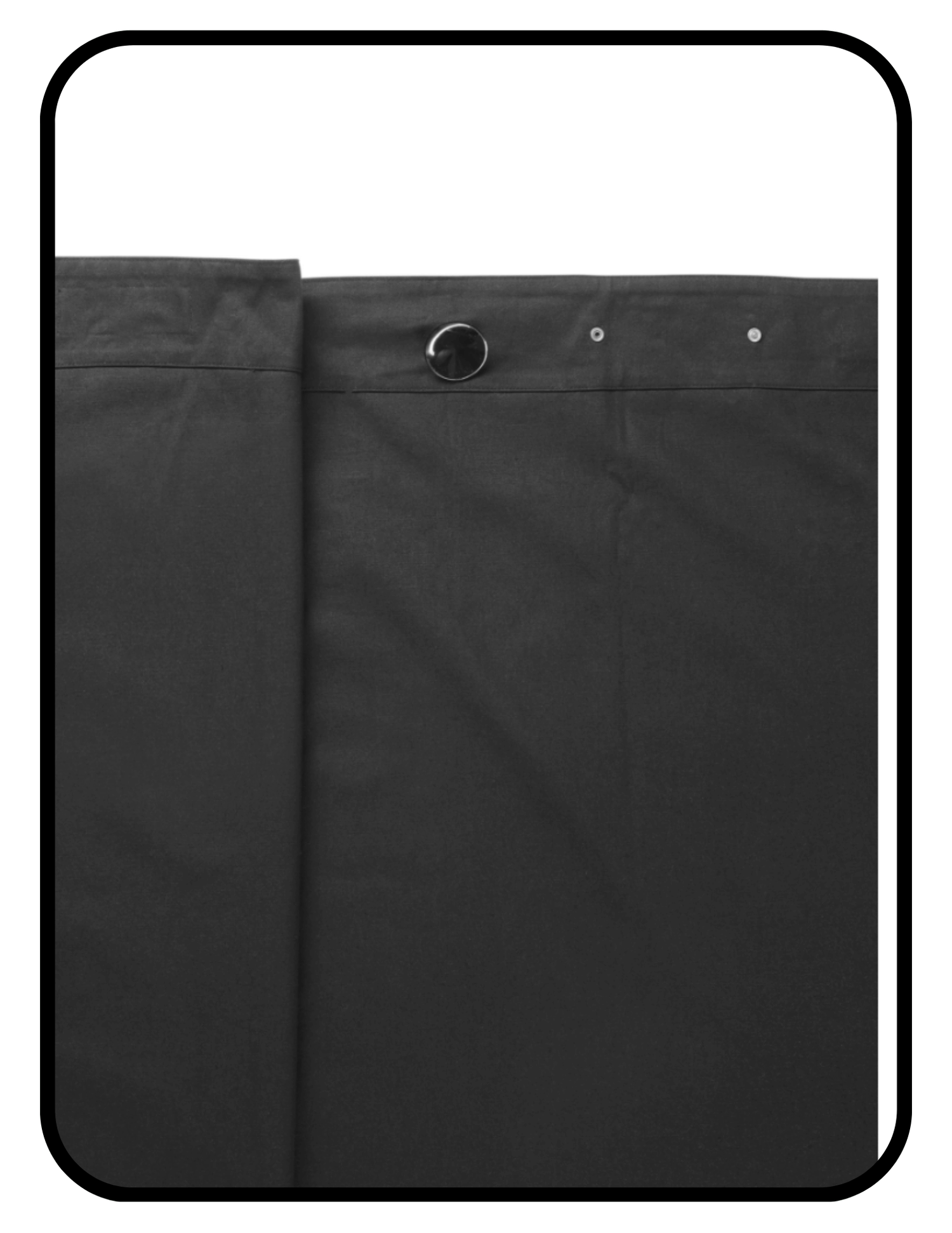 Pure Earth organic cotton blackout curtain in dark fabric