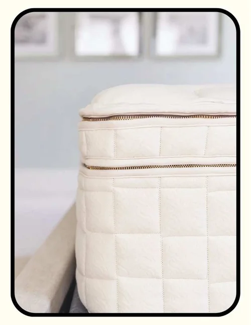 Naturepedic organic mattress with glue-free heat-sealed coils, GOLS and GOTS certified