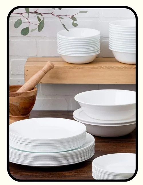 Corelle non-toxic lead-free tempered glass plates