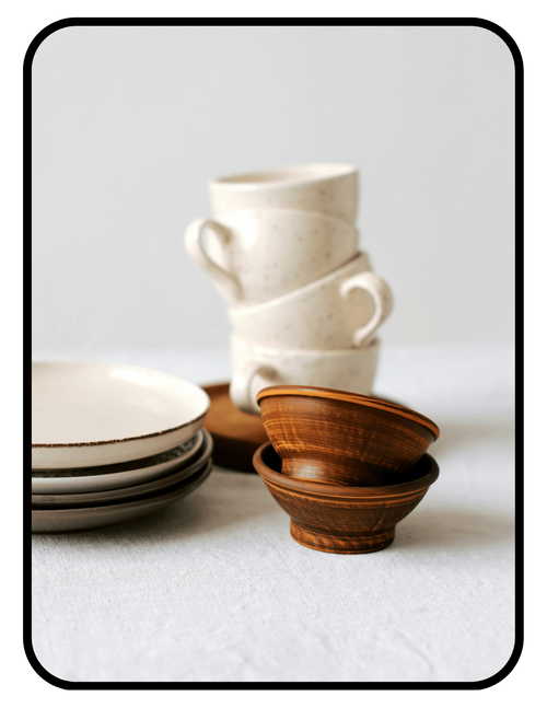 Etsy ceramic non-toxic dinner plates handmade pottery