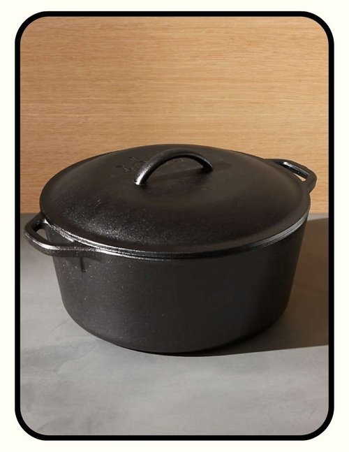 Lodge seasoned cast iron pot and cookware