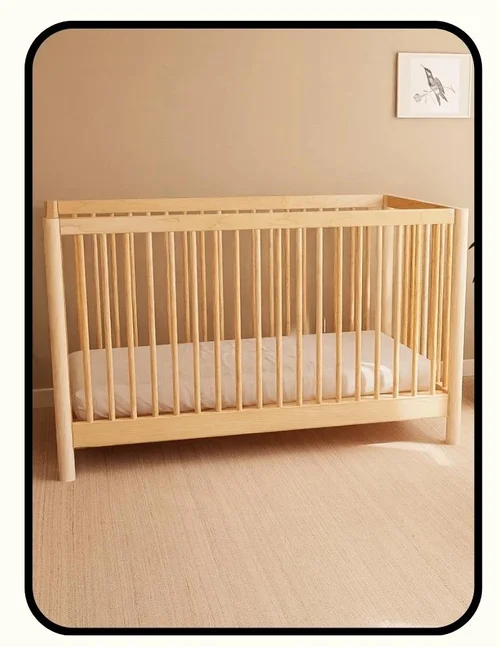 Green Cradle handmade solid wood crib with flaxseed oil finish