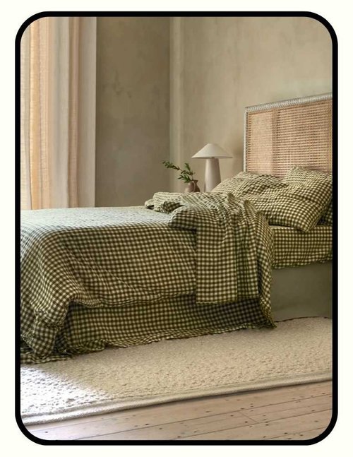 Piglet in Bed OEKO-TEX certified natural linen pillowcase