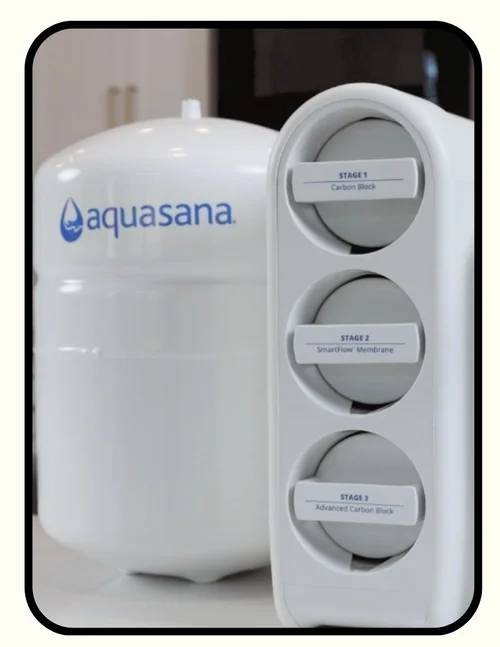 Under-sink reverse osmosis water filter