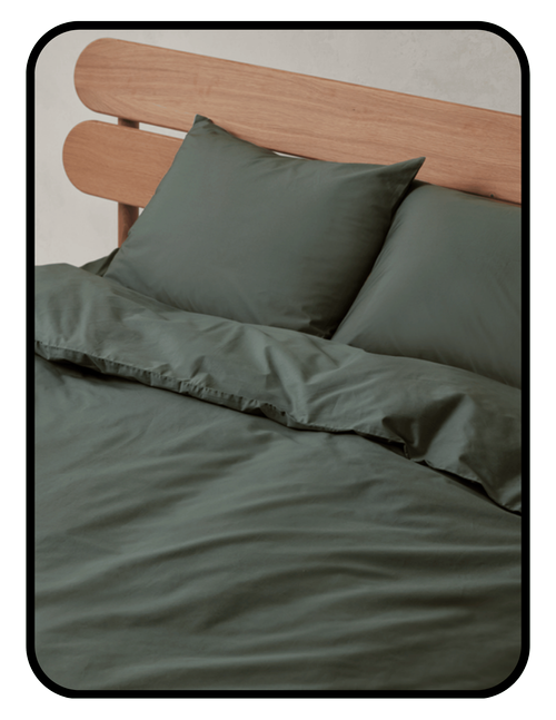 Pact GOTS organic cotton pillowcase in charcoal