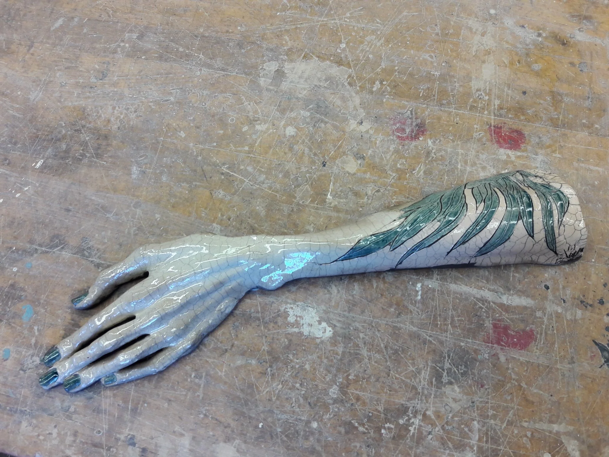 Tattoo Arm Series: Wings. Wall Hung. Available. $650