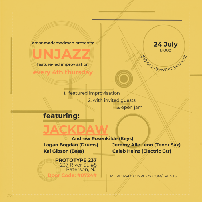 Fourth Thursday: UNJAZZ INVITED JAM ft. jackdaw