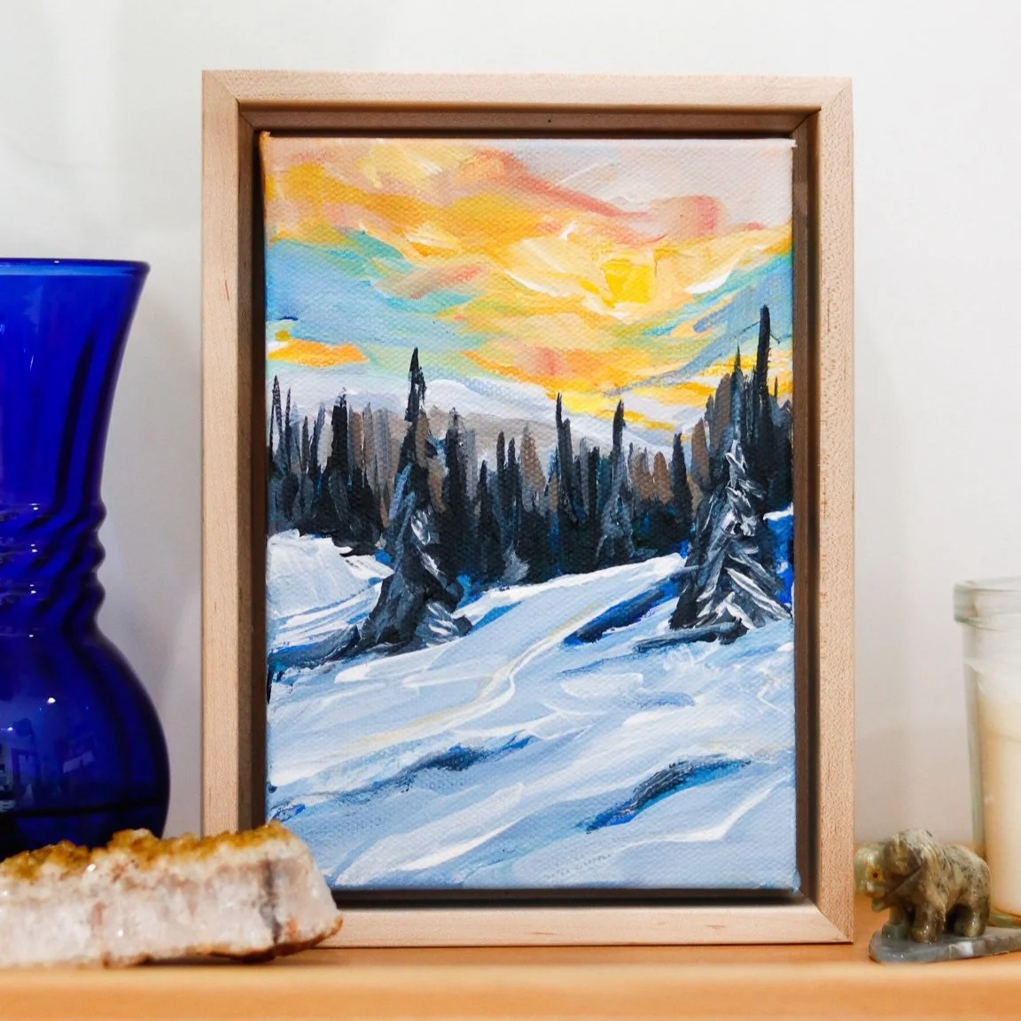 “Winter Magic” 5x7 framed
