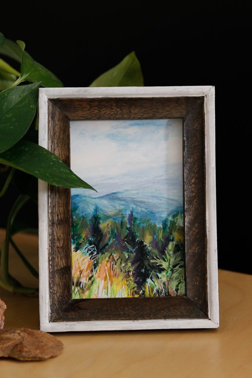 Maple Frame for my art on canvas 16x20 — Weronika Zubek Fine Art