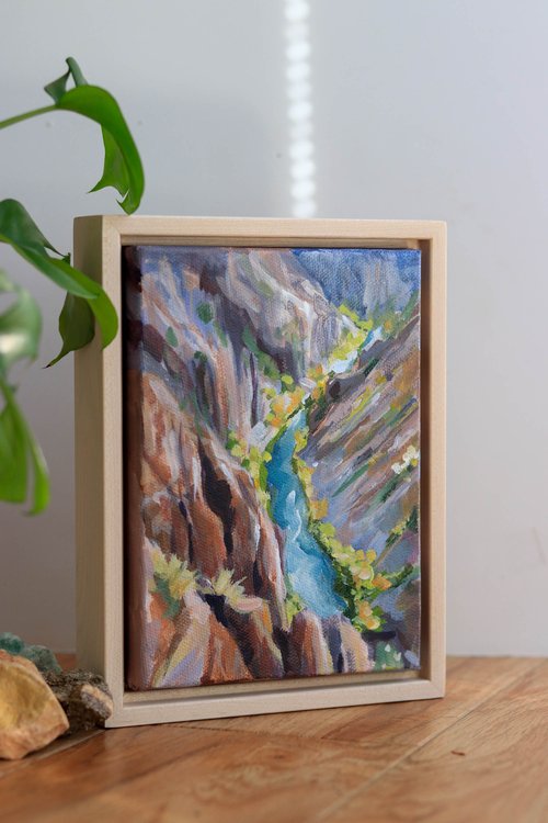 Maple Frame for my art on canvas 16x20 — Weronika Zubek Fine Art