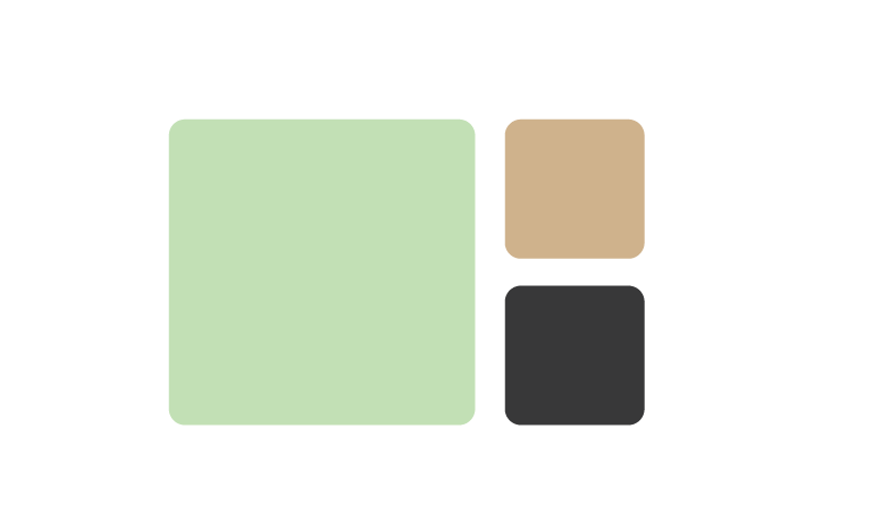 Stoney Mountain Farm brand color palette — sage green, kraft tan, and charcoal