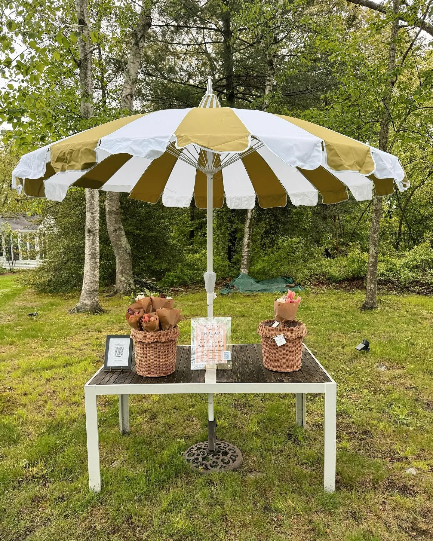 Flower stand is OPEN!!! Please DM for address. We have small and medium bouquets available. Accepting Venmo only at this time. Thank you so much for your support!