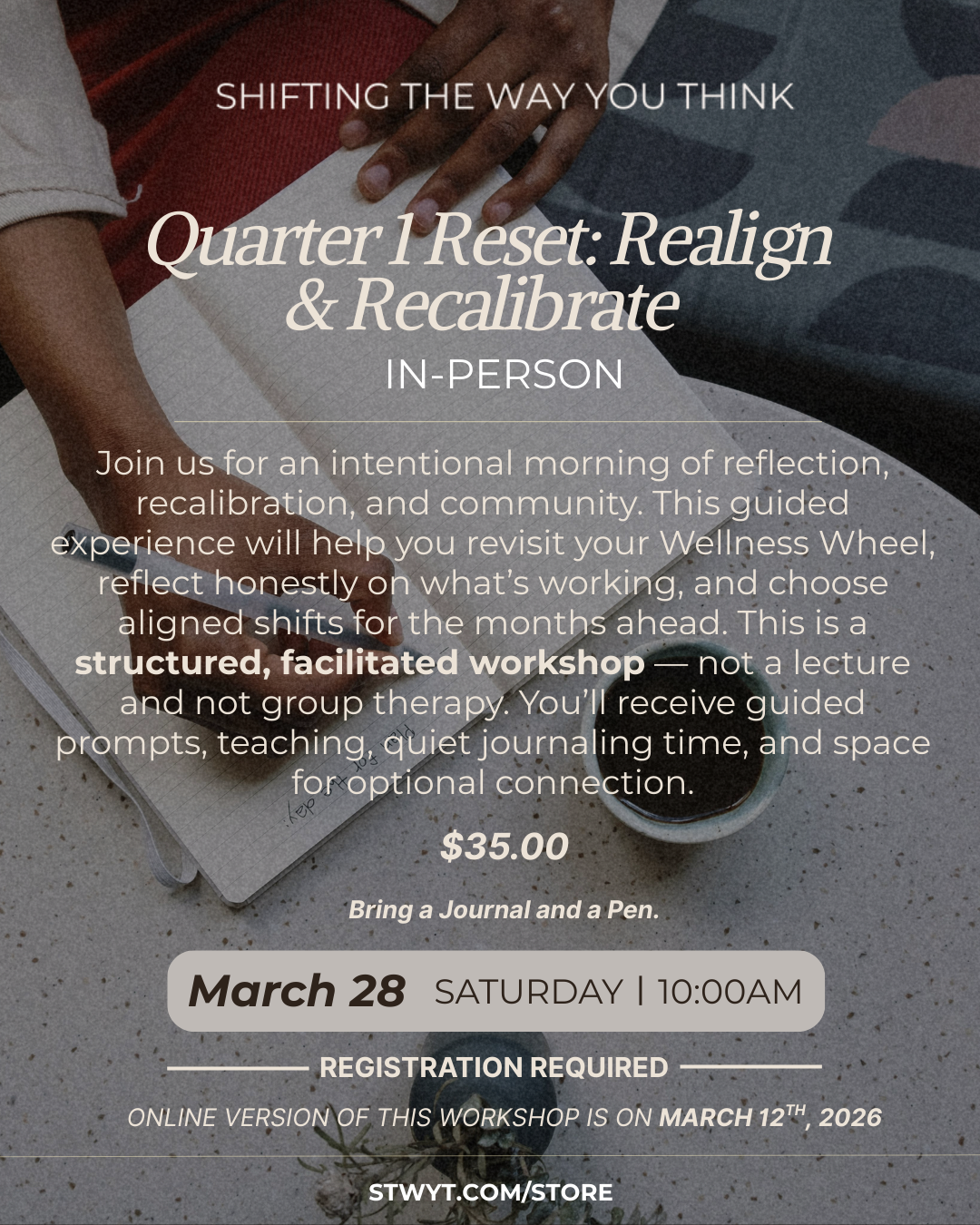 Quarter 1 Reset: In-Person Reflection Experience