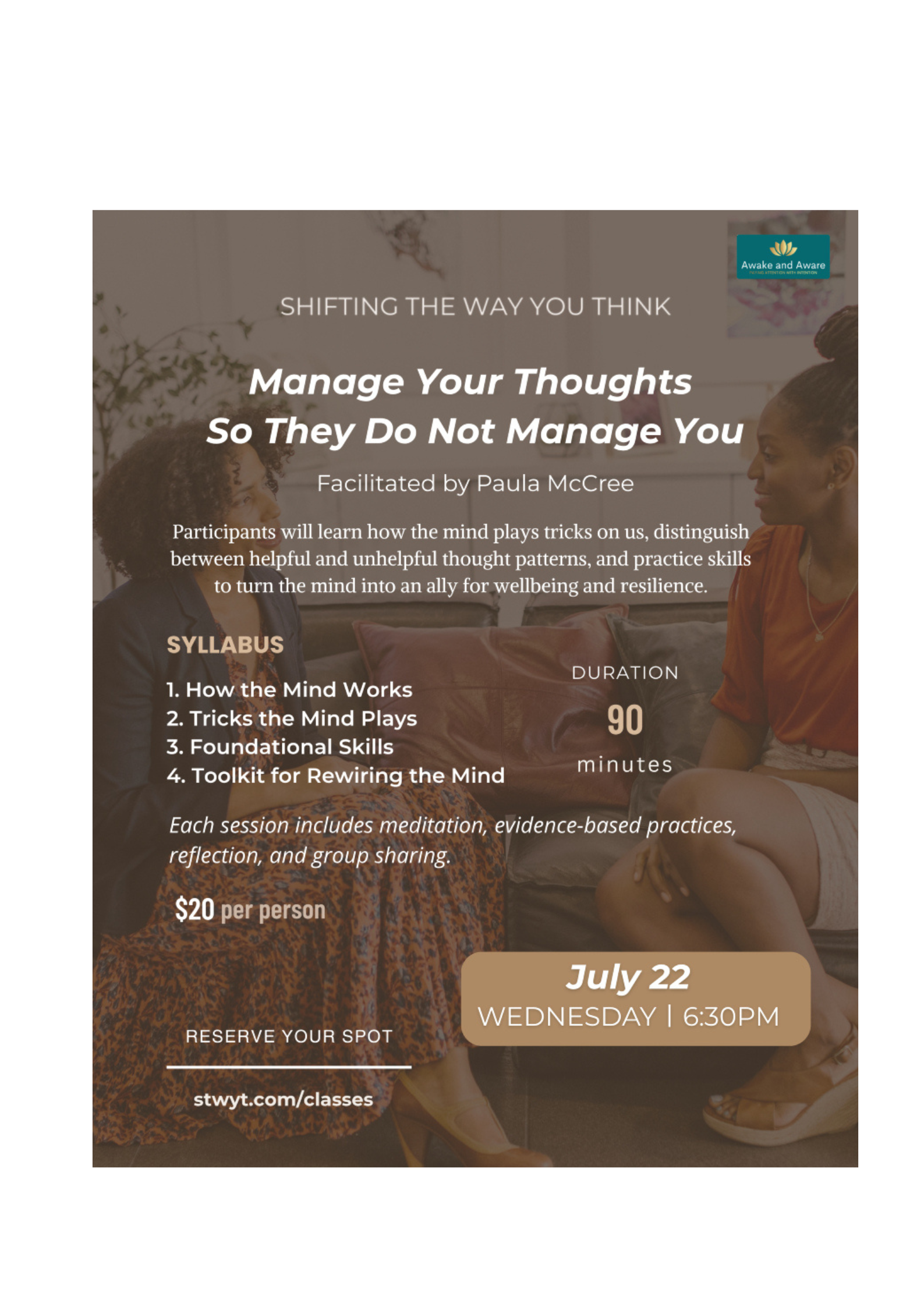 Manage Your Thoughts so They don't Manage You