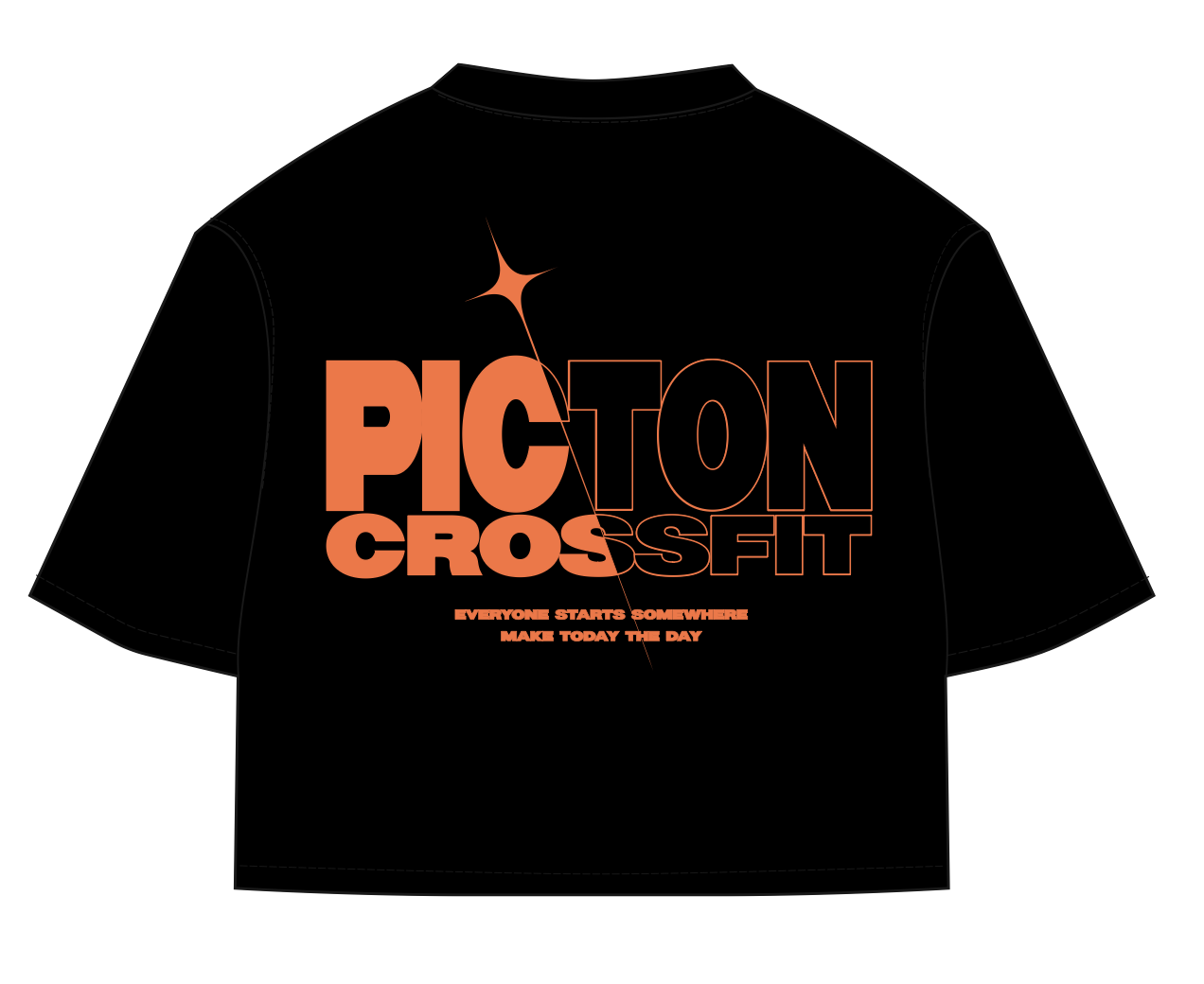 LADIES OVERSIZED CROPPED TEE