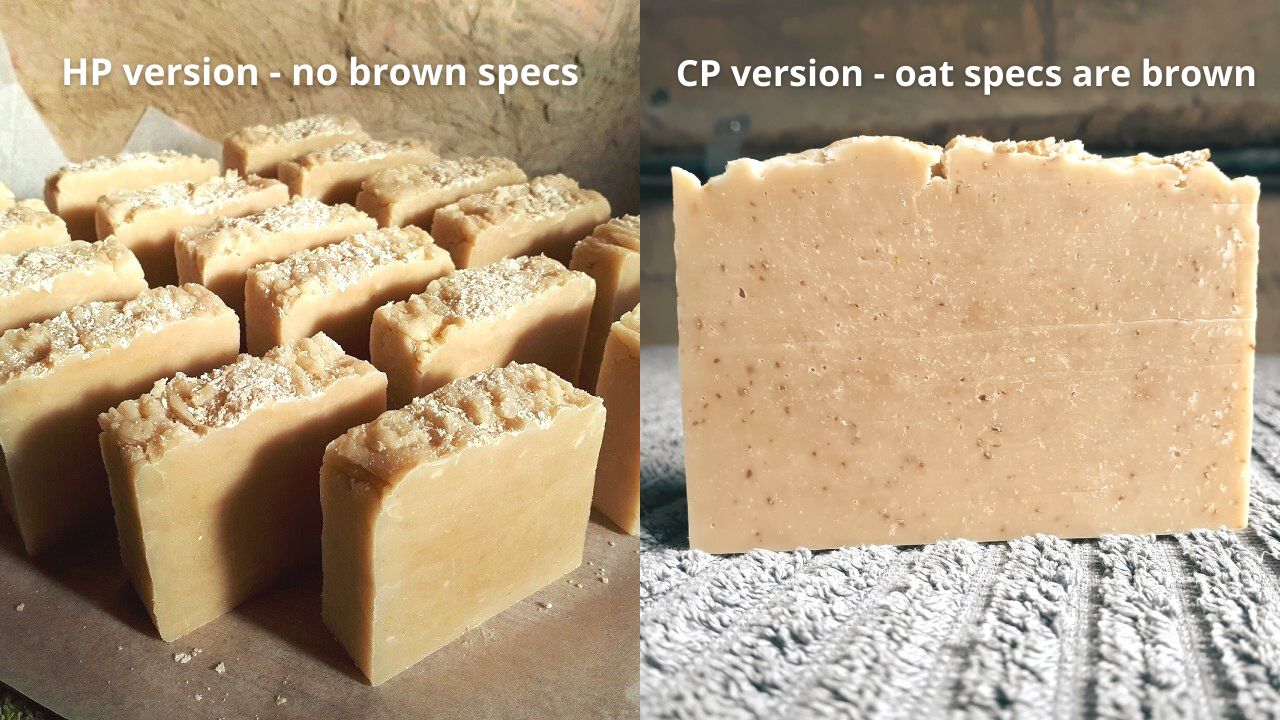 Honey & Oat Cold Process Soap with Beeswax (a batch for learning