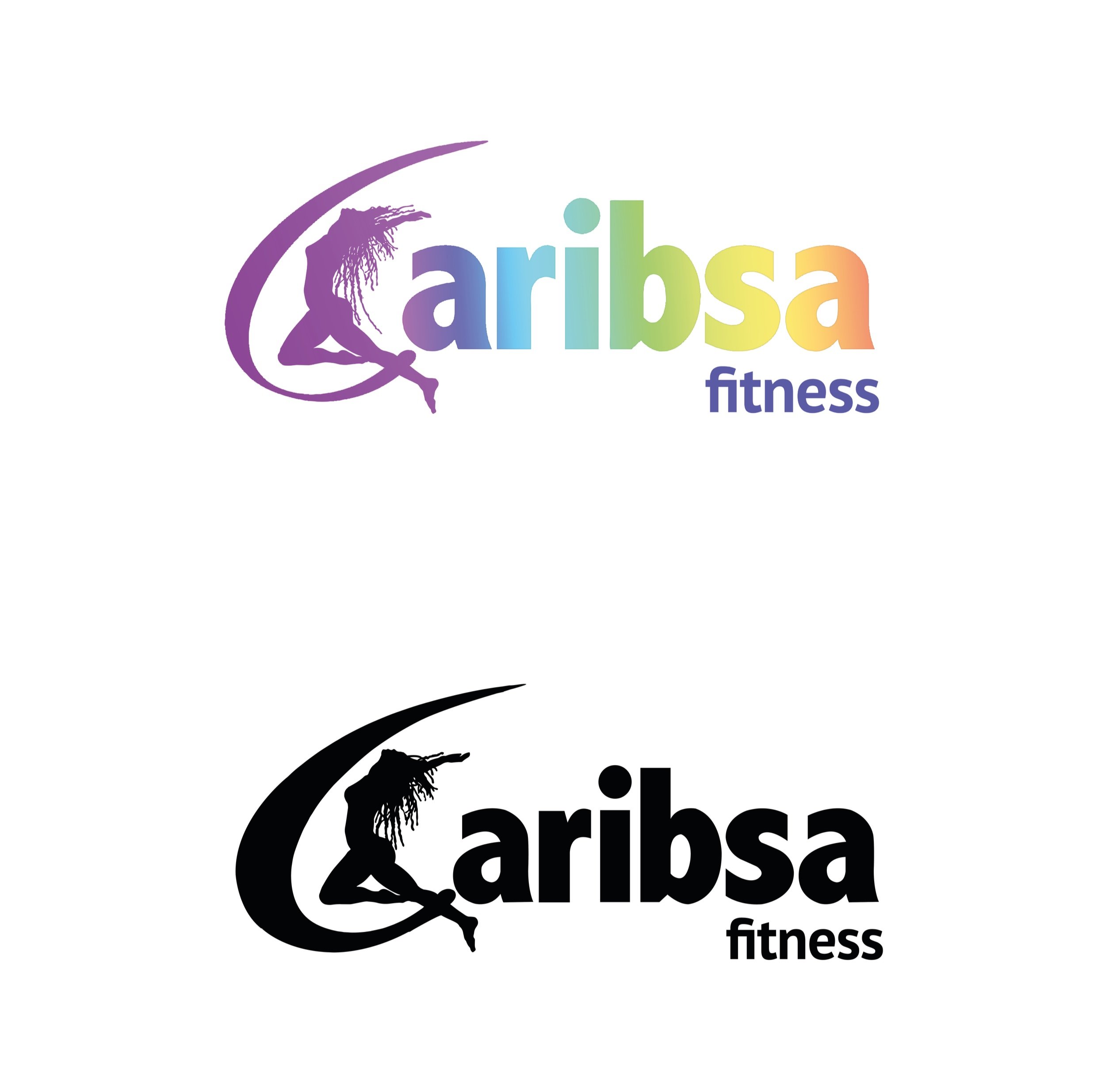 Artwork Vector for 'Caribsa Fitness' (original image on top - vectored image below)