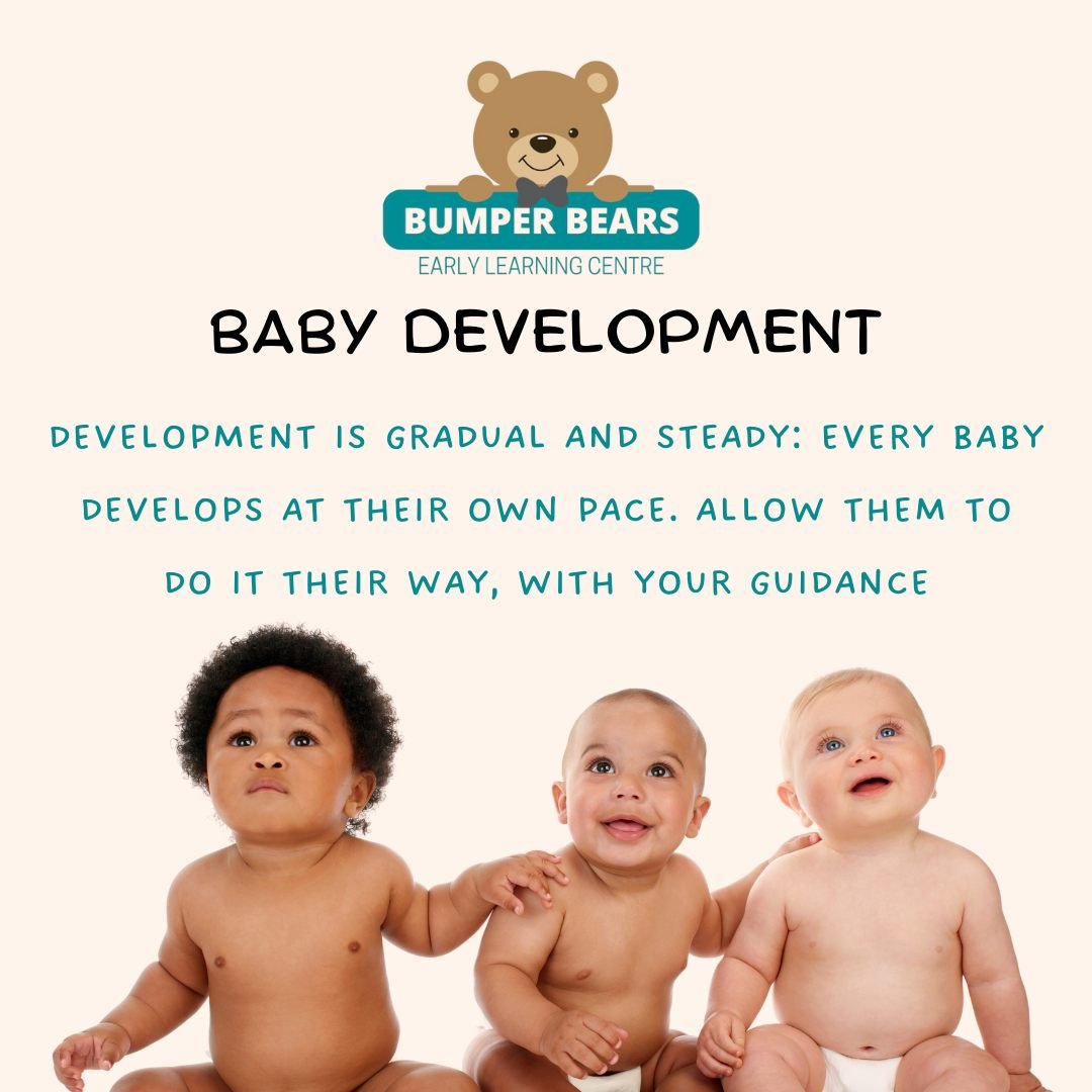 Watching a baby grow and develop is such a special privilege. Each one develops at their own rate. Each person is unique and individual. #babydevelopement #development #babies #watchmegrow #helpmegrowandlearn #bumperbearselc