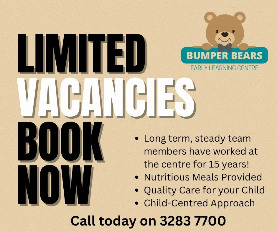 Make sure you get in quick with your bookings for 2026 as places are filling fast. #bumperbearselc #childcareprovider #childcareredcliffepeninsula #daycarekipparing #qualitychildcare #childcareredcliffe #closetotrain #closetoschool #familyowned