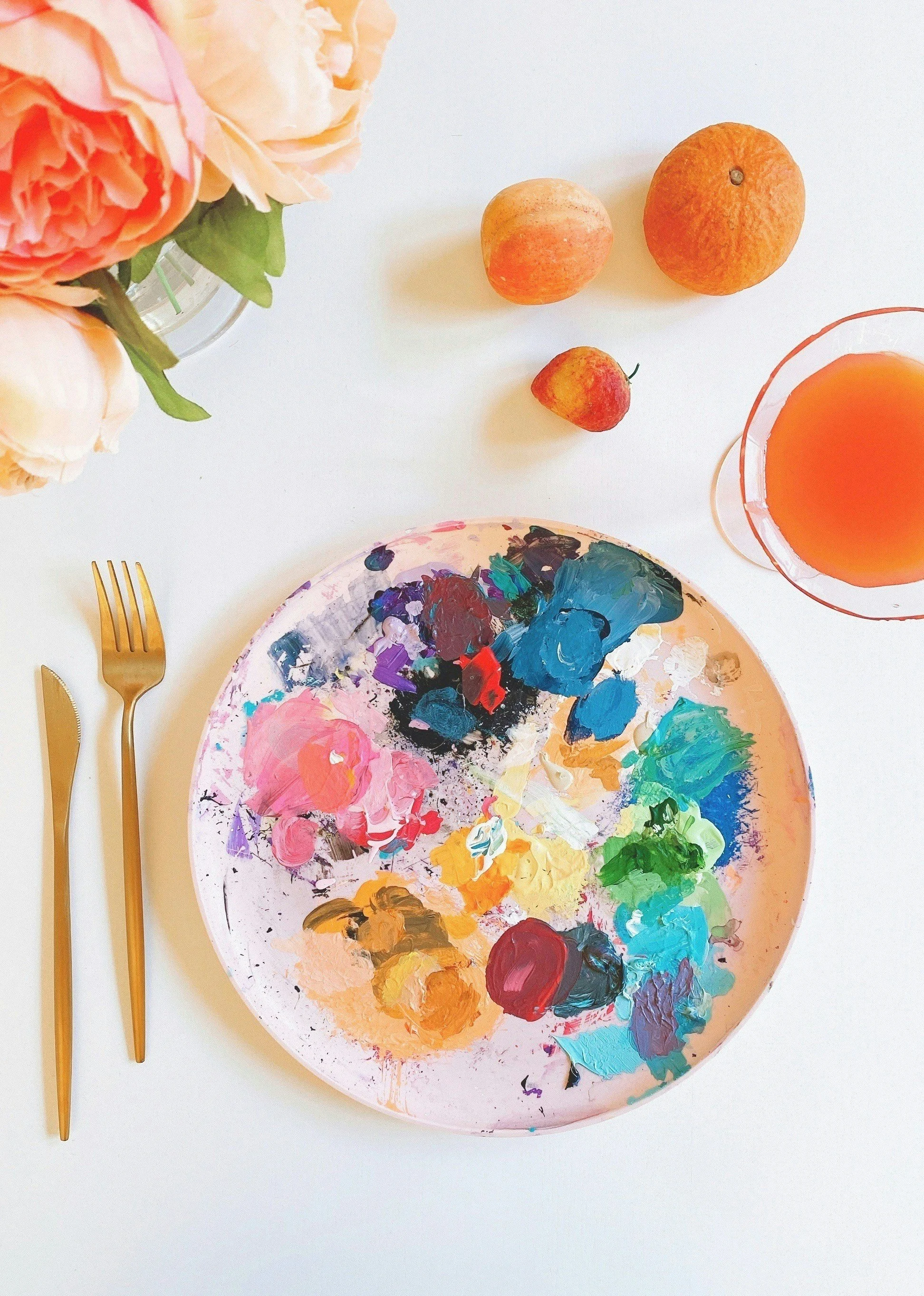 Paint-a-plate Creative Nights Workshop at Easy Tiger | St Helens | With Artist Christie Lange