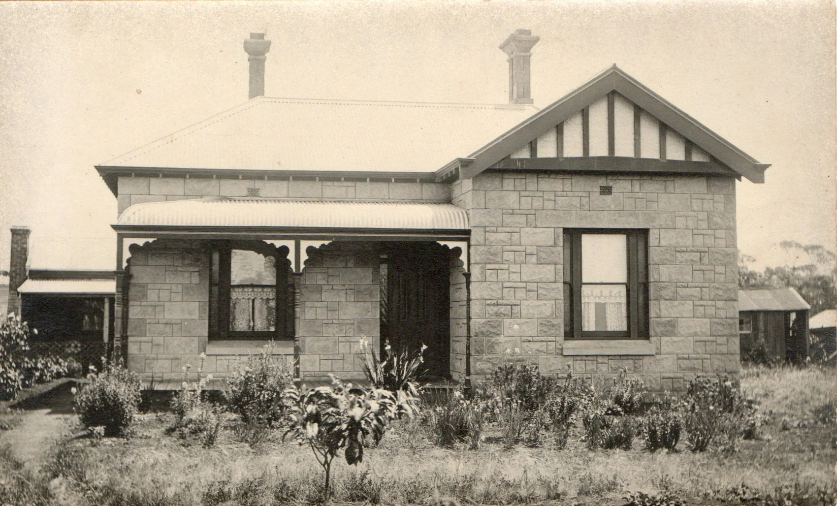 Historic stone house built by hand by stonemason Harry Lange in Victoria