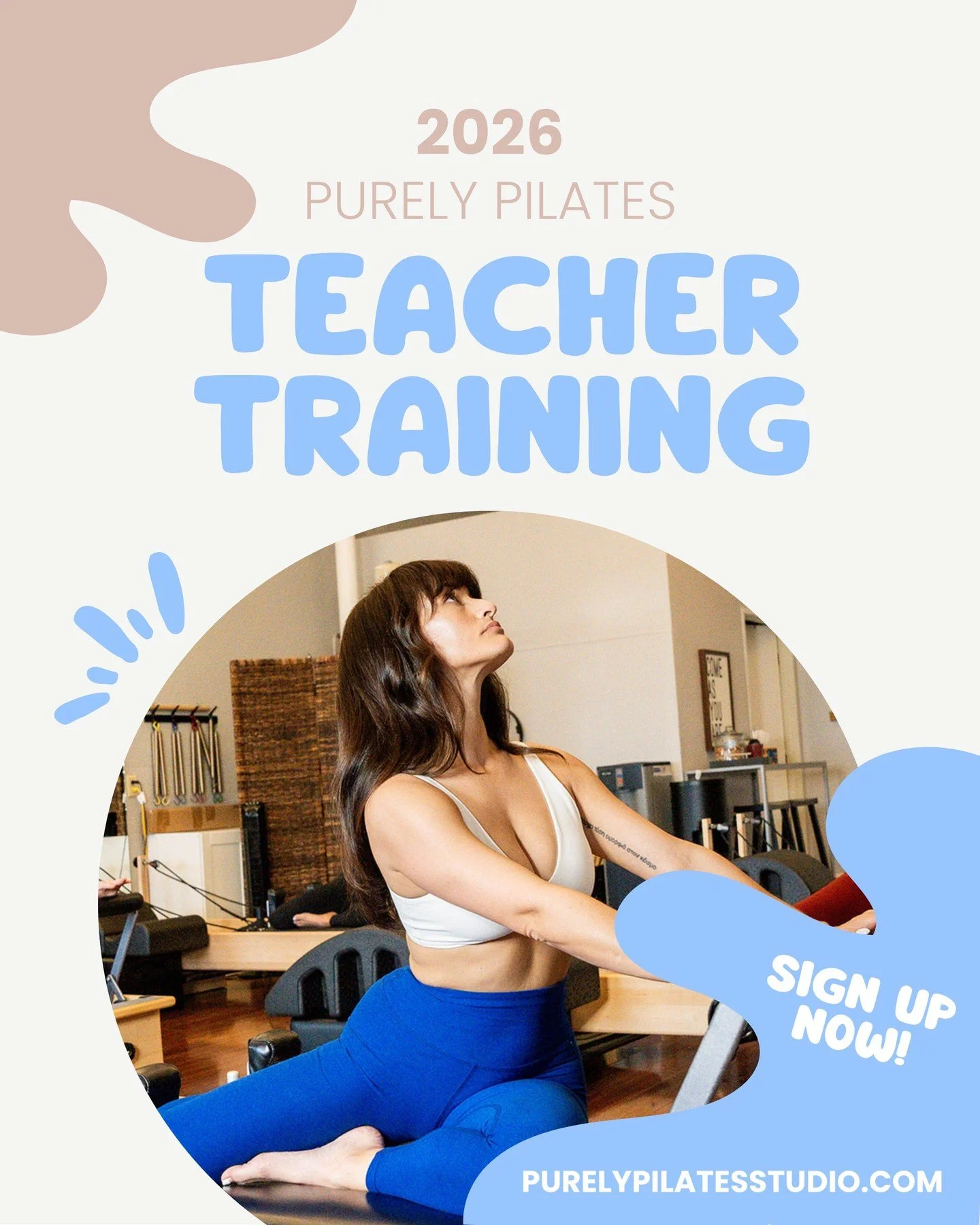 ✨Our 2026 @balanced_body Pilates Teacher Training starts THIS WEEK!✨ Plan ahead and register now! ✍️ Here's to a whole new year of movement &amp; learning 💫  Can't wait! 

Movement Principles: Jan 8 &amp; 10th, w/ Natalie
Reformer 1: Jan 9 &amp; 11t