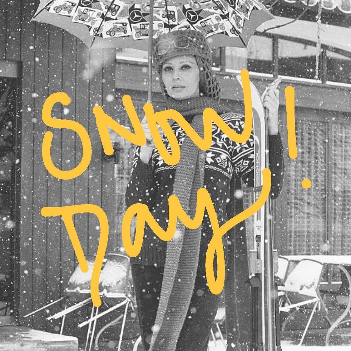 Well would ya look who gets a snow day! The shop is closed today, but there are plenty of goods online to keep you company! See you tomorrow! (Idk, maybe&hellip;that&rsquo;s tbd) ❄️😘