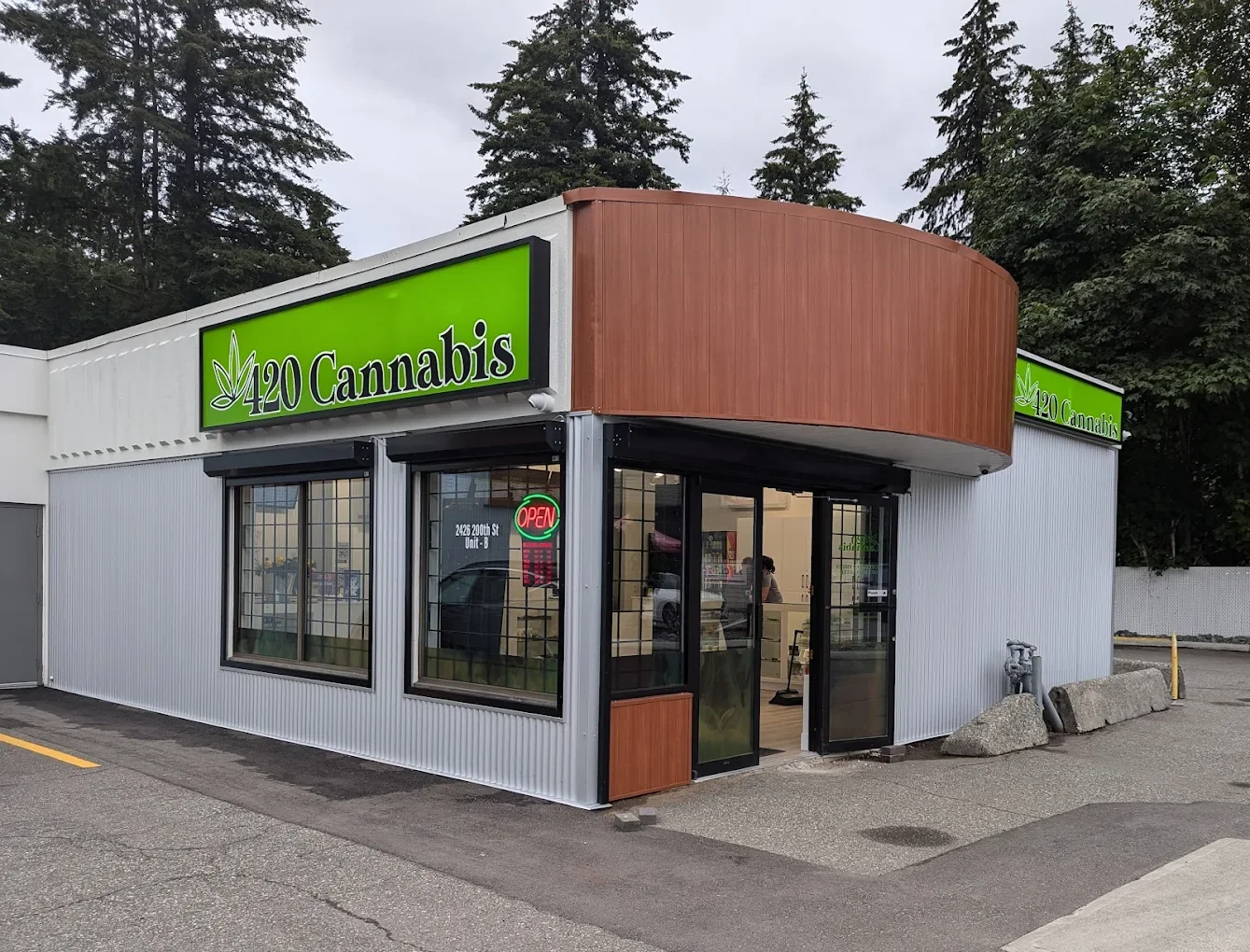 420 Cannabis  2426 200 St store front in Langley.
