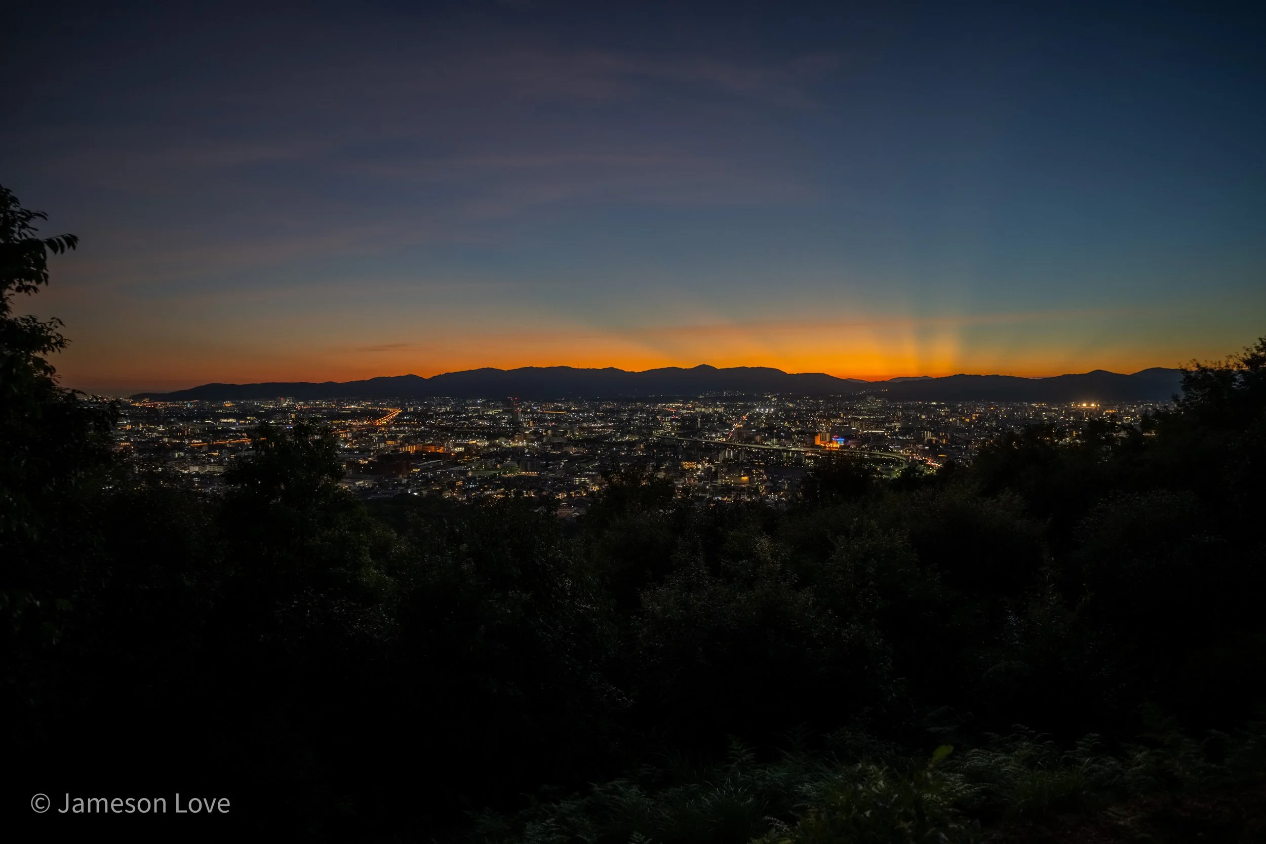 Sunset;
Kyoto, Japan