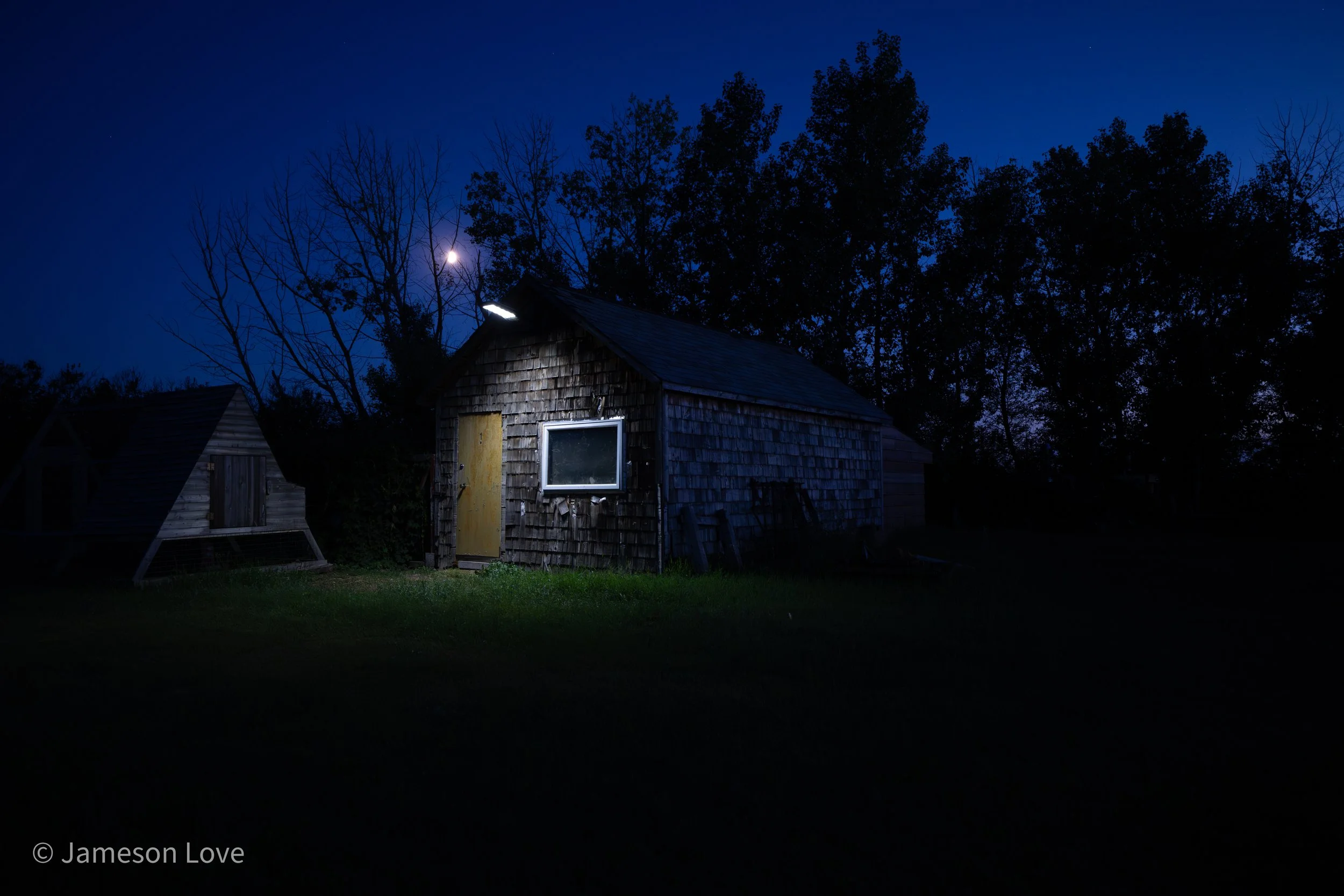 At Night;
Painted Rock Campground;
Saskatchewan, Canada