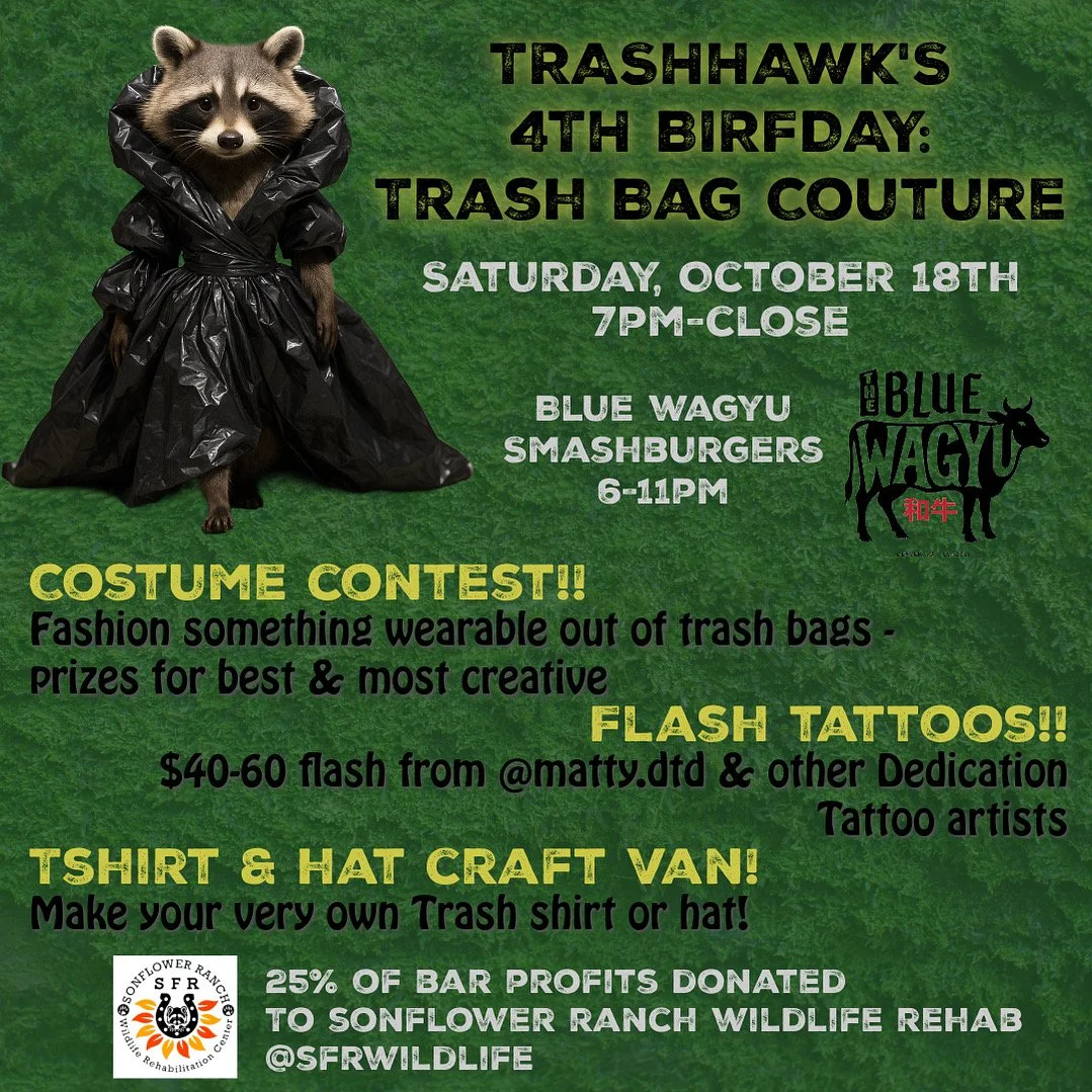 TRASH BAG COUTURE! Our 4th Birfday Party