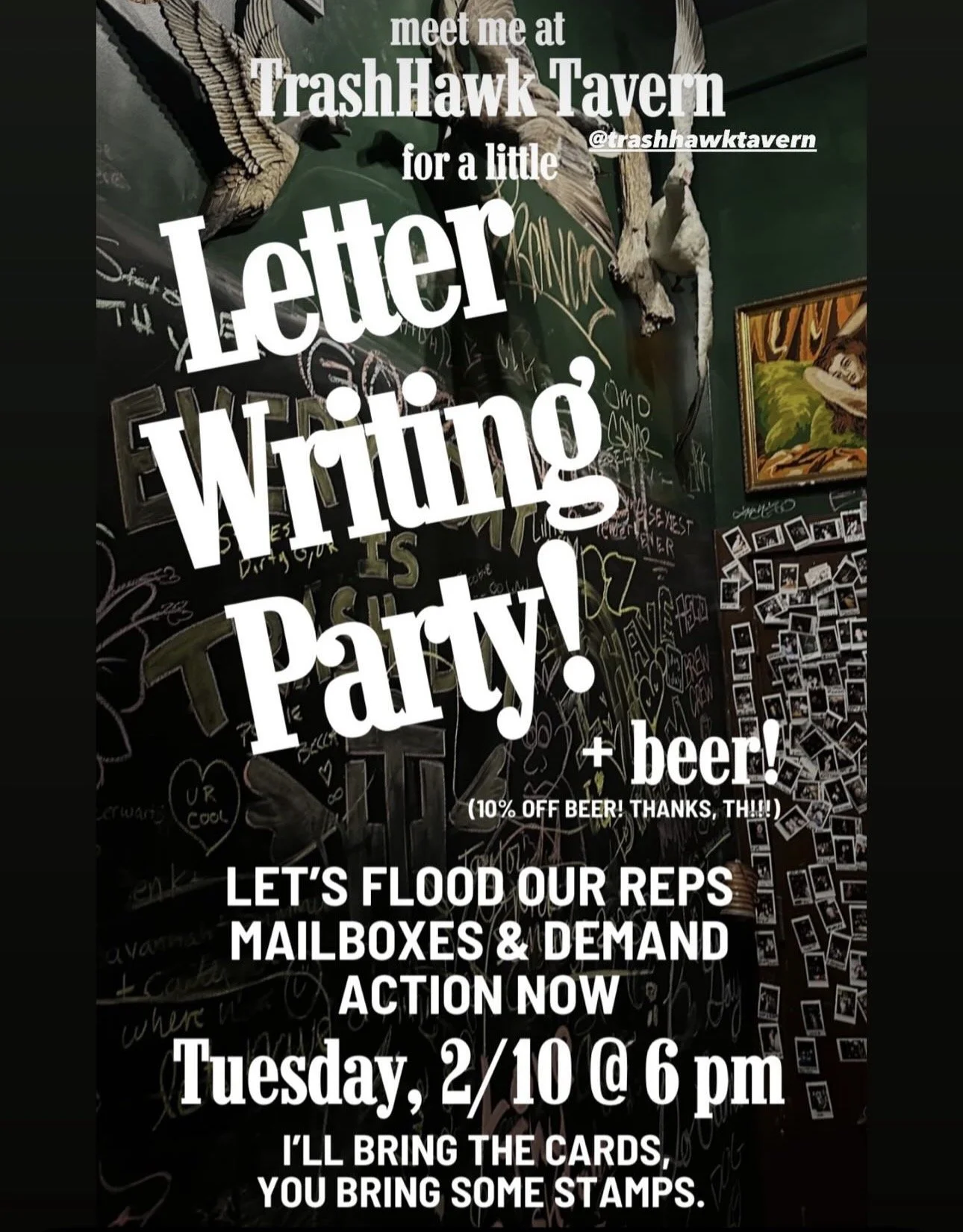 Take Action! Congressional Letter Writing Party!