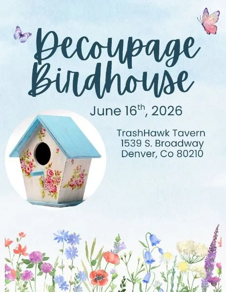 Craft! Decoupage Birdhouse