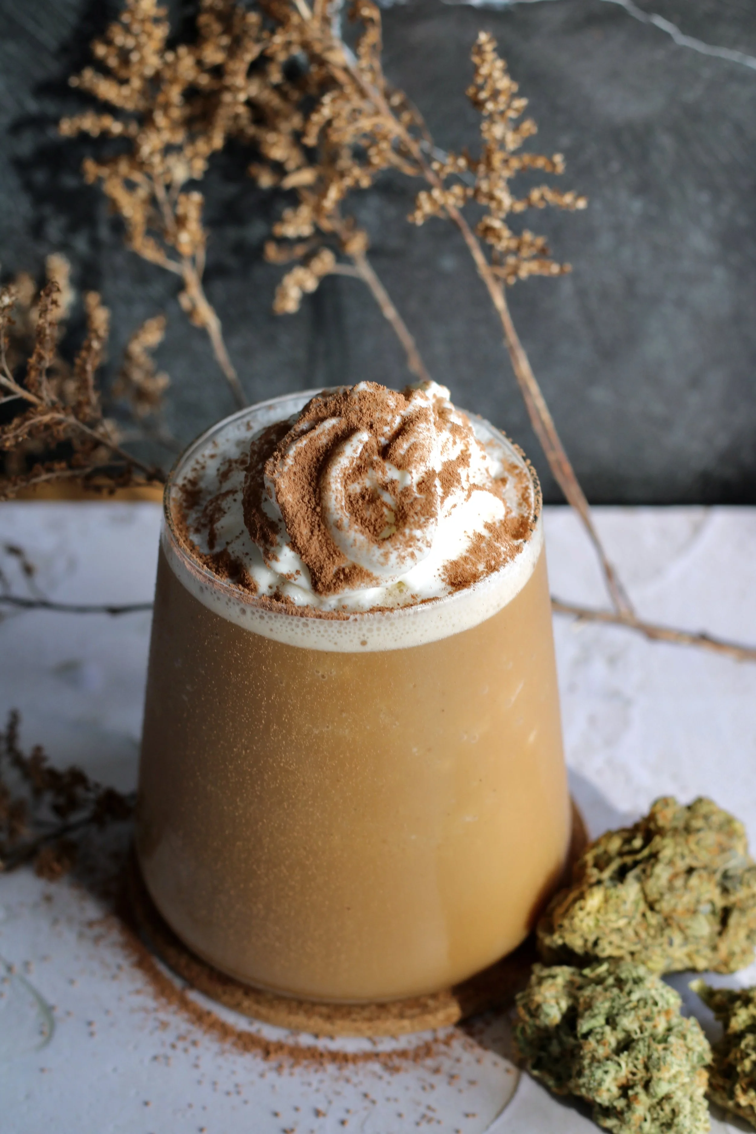Cannabis Infused Almond Milk Frappe