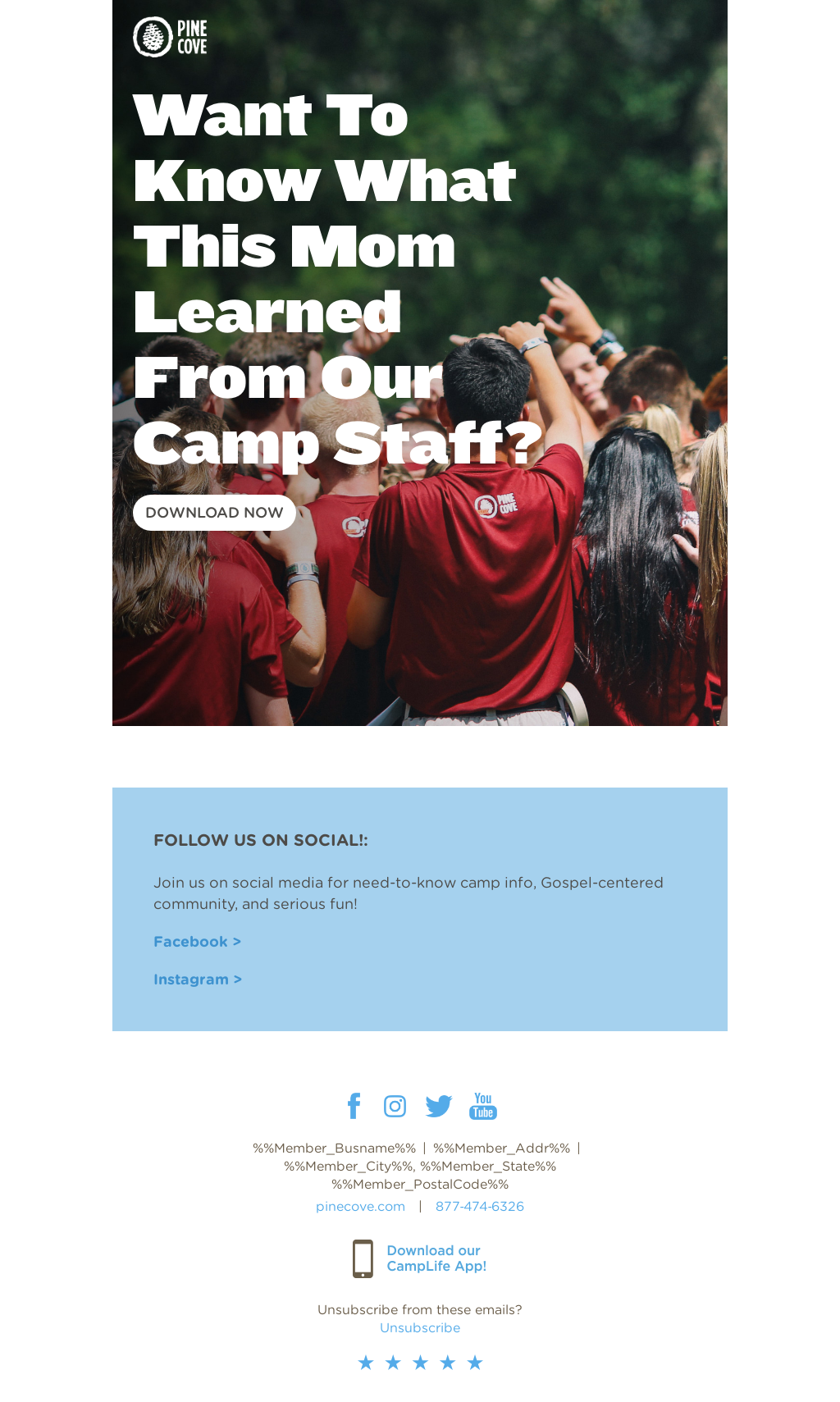 This was a part of our lead magnet project. The purpose of this email was generate engagement. This email sent people to our landing page for this piece. Check it out on the Landing Pages Section. 