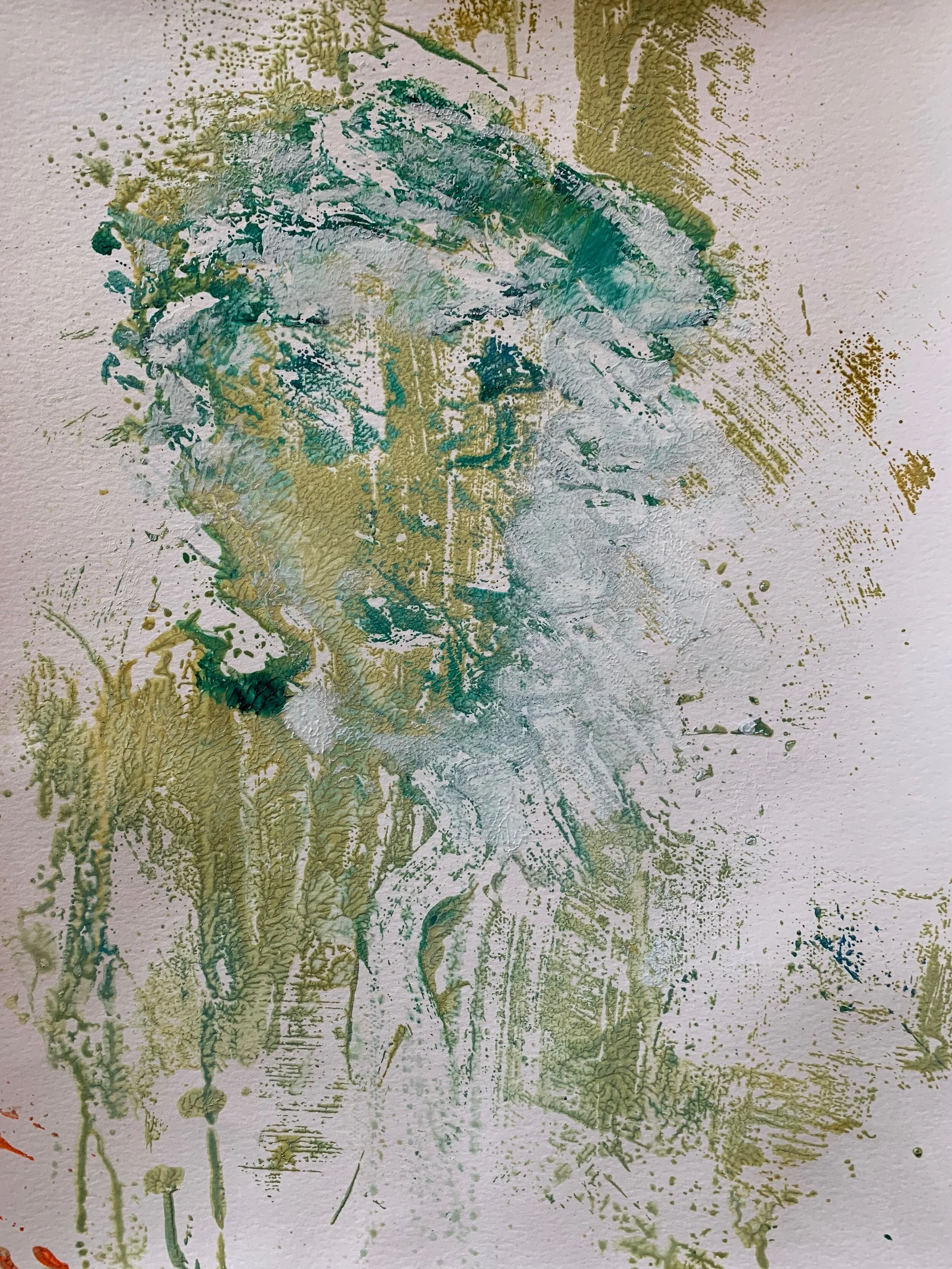 Acrylic and Gel on paper