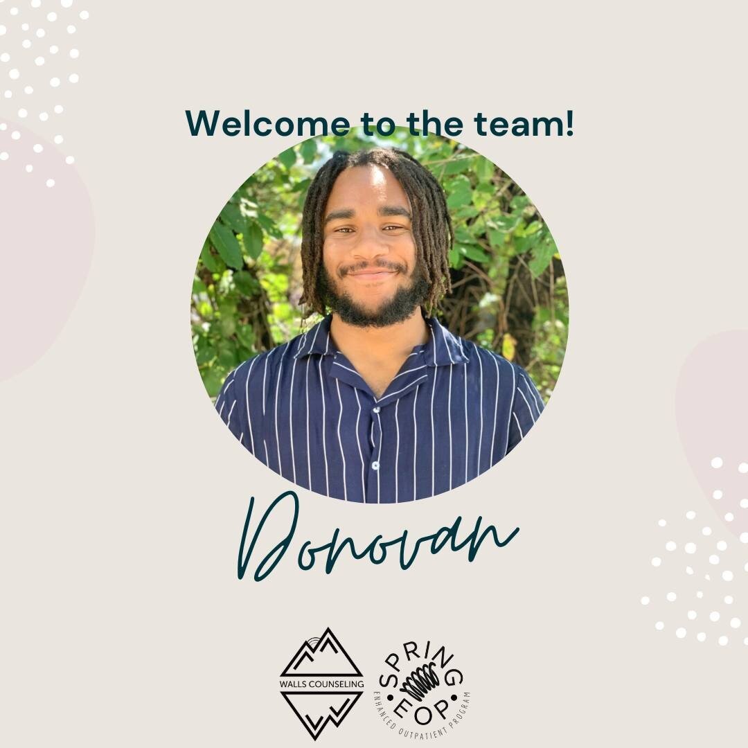 Welcome to the team, Donovan! 

Donovan is our newest Counseling Intern, studying his Master of Arts - Clinical Mental Health Counselor (CMCH) Candidate at University Colorado Colorado Springs (UCCS) with an Addiction&rsquo;s emphasis. 

Donovan enco