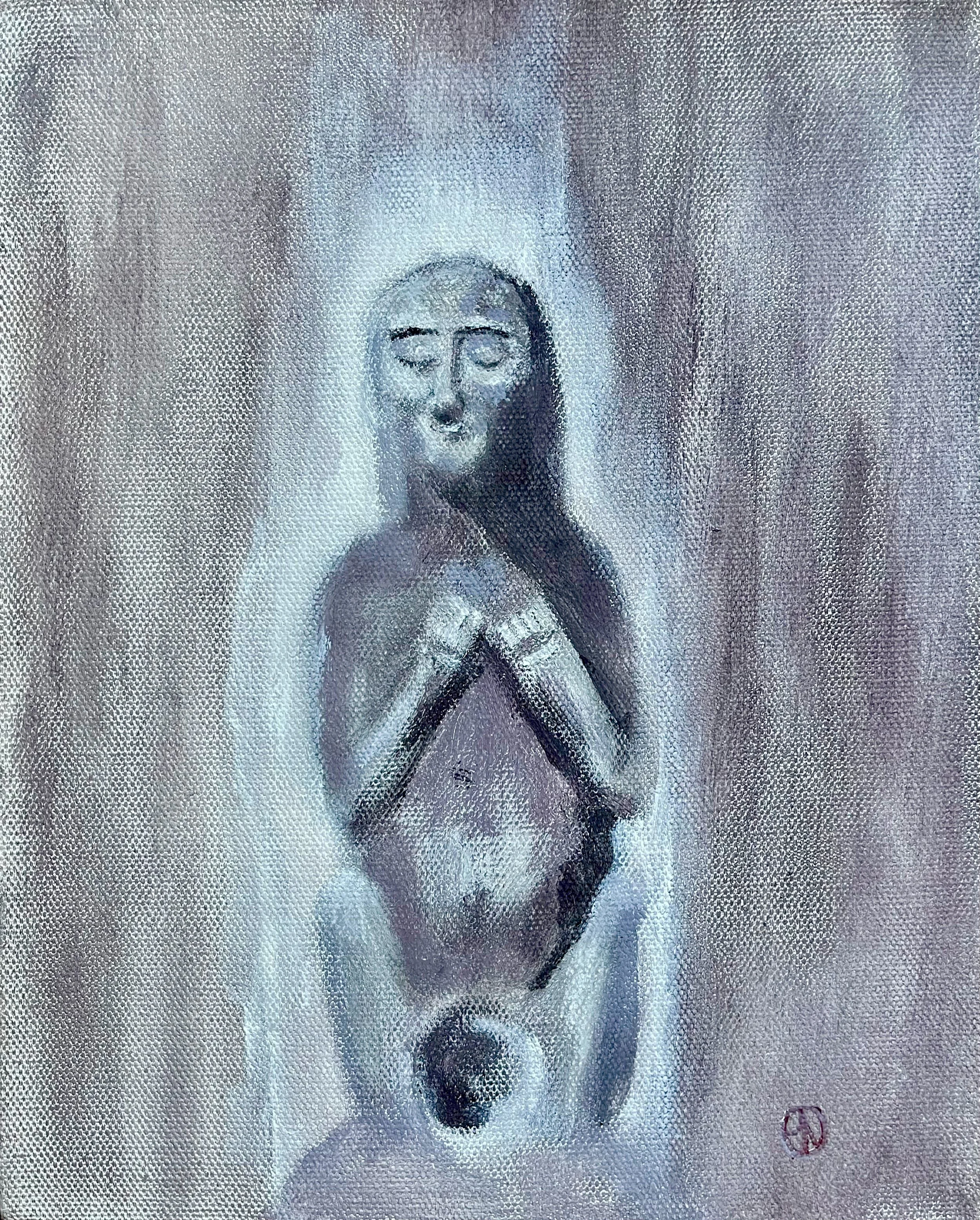 Rite  8"x10" mixed media on canvas  SOLD