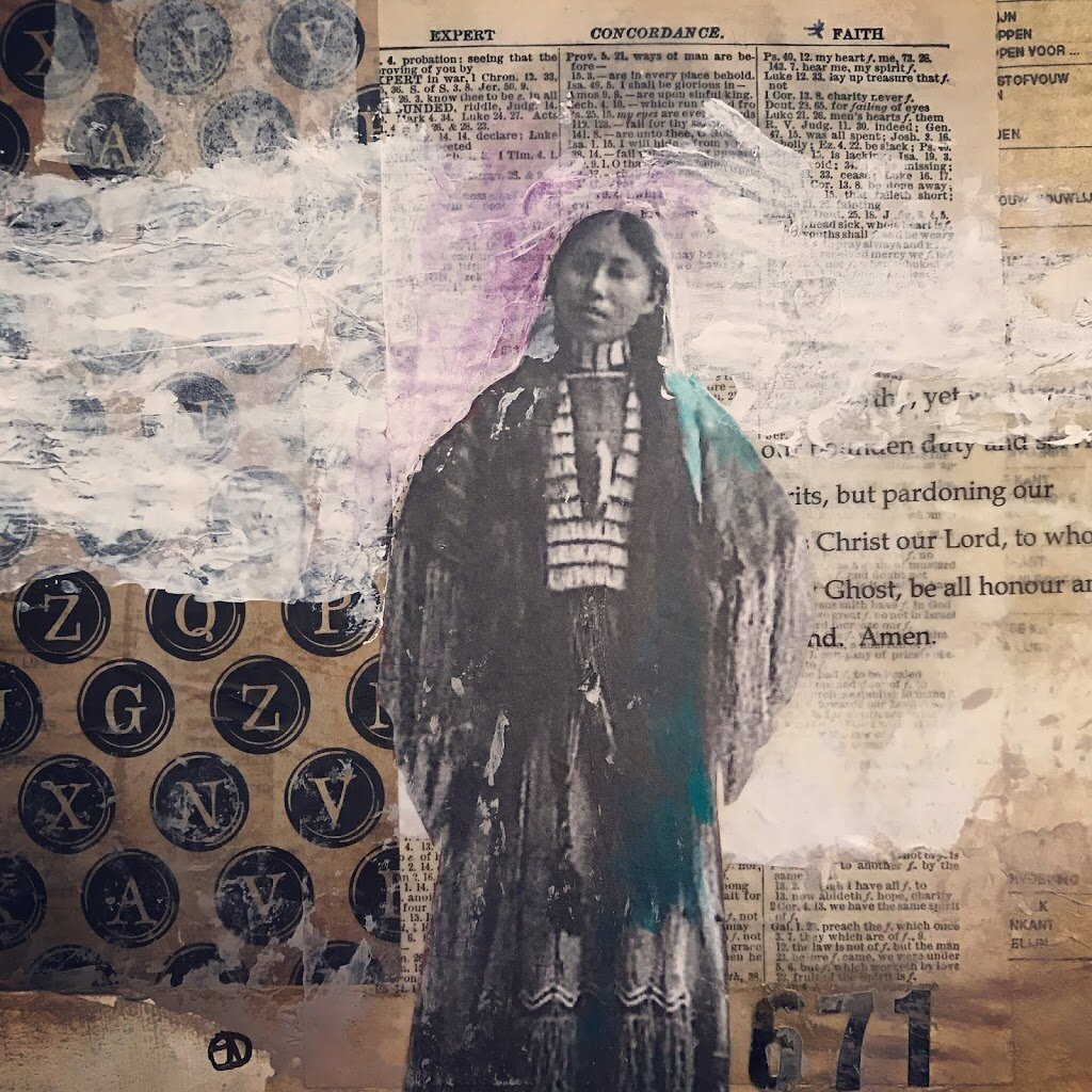 RESILIENCY collage technique