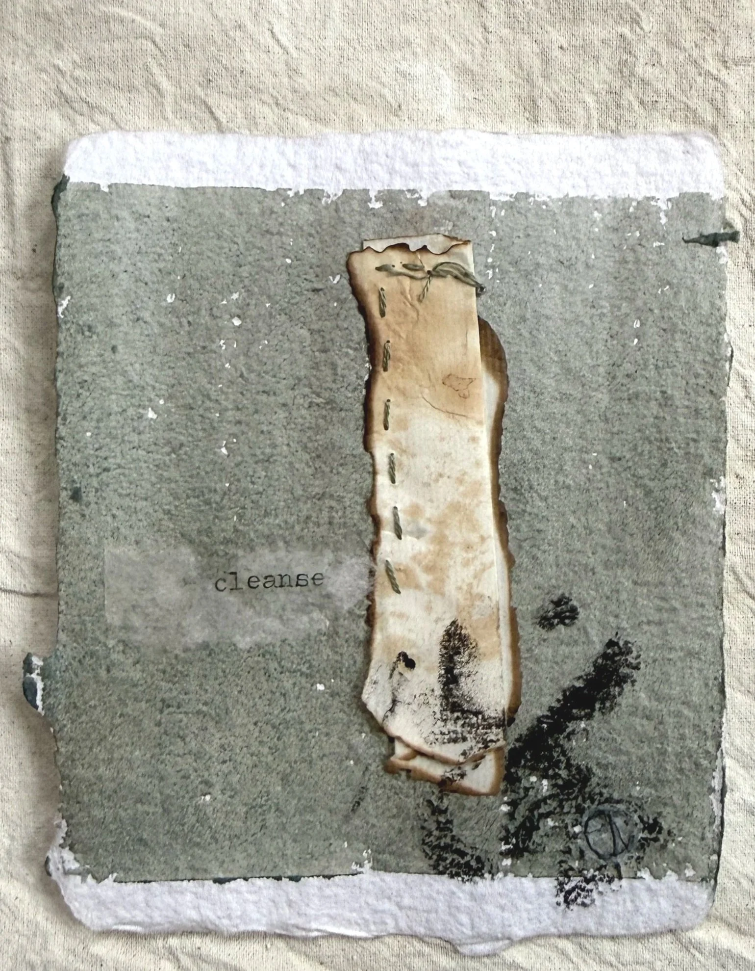 In Small #2 4"x4.75" mixed media on watercolour paper