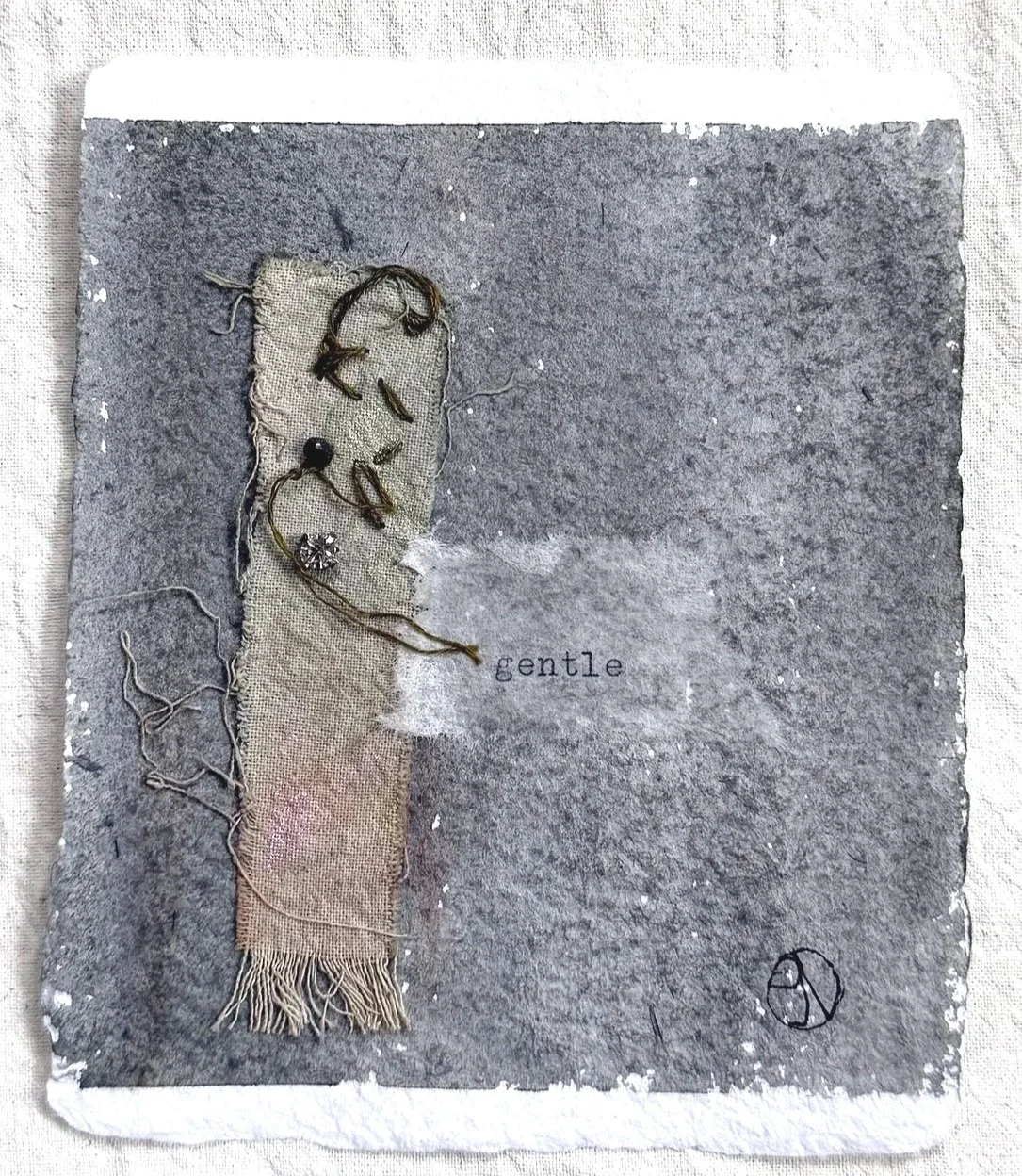 In Small #4 4"x4.75" mixed media on watercolour paper