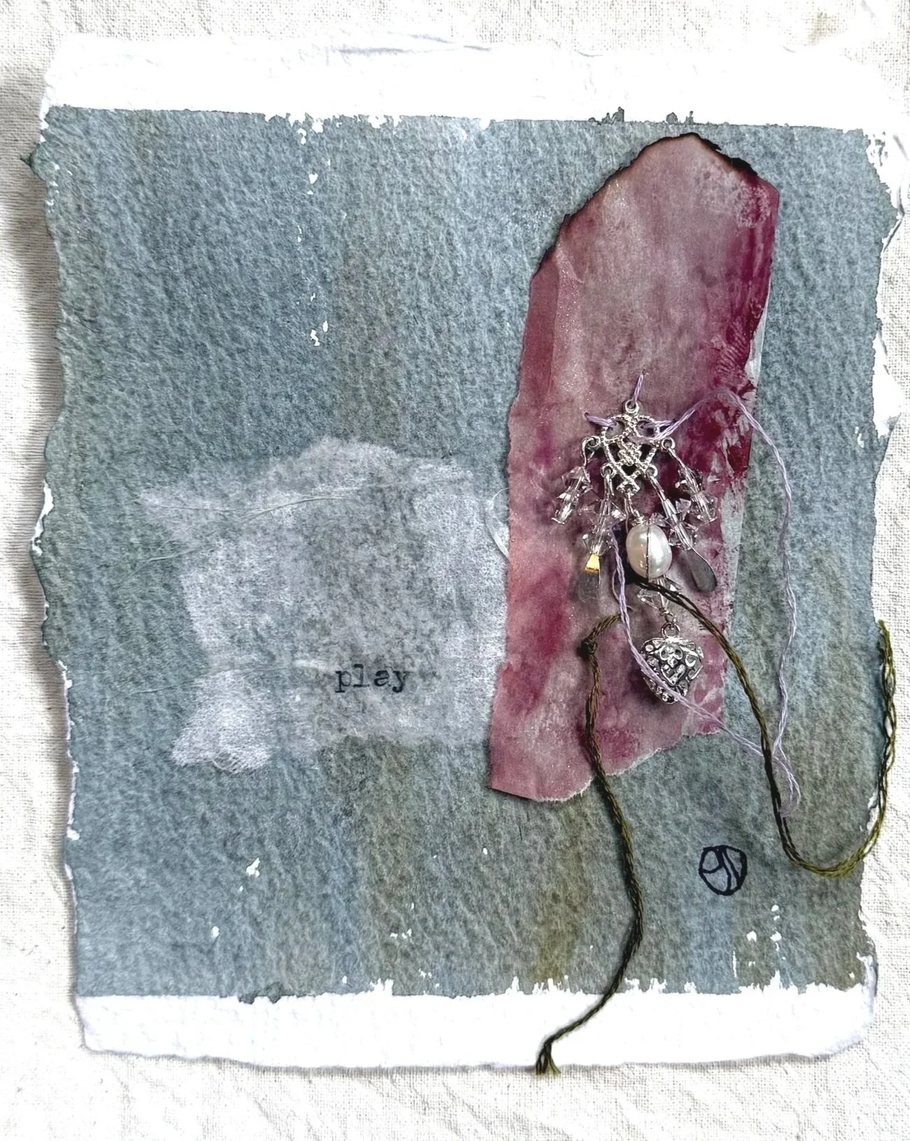 In Small #5 4"x4.75" mixed media on watercolour paper