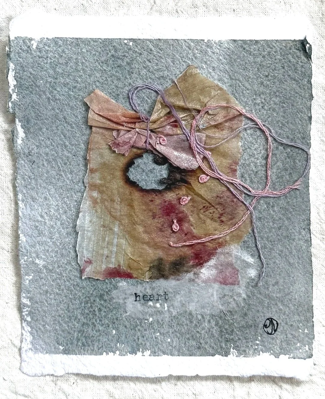 In Small #6 4"x4.75" mixed media on watercolour paper