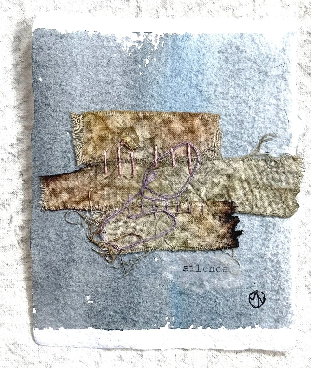 In Small #8 4"x4.75" mixed media on watercolour paper