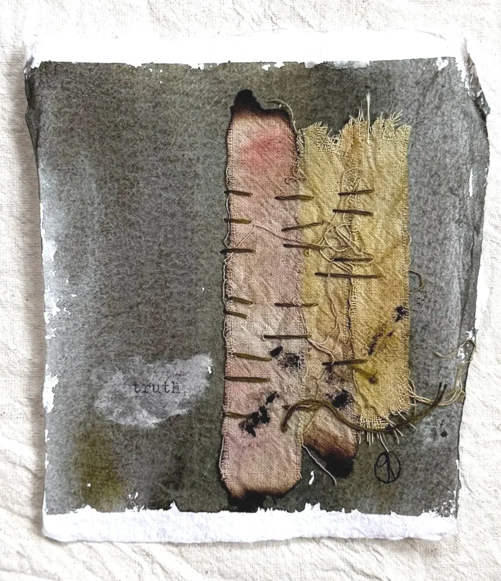 In Small #9 4"x4.75" mixed media on watercolour paper