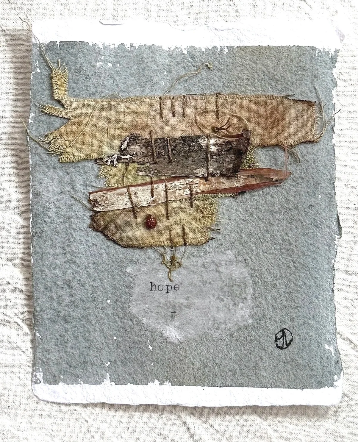 In Small #11 4"x4.75" mixed media on watercolour paper