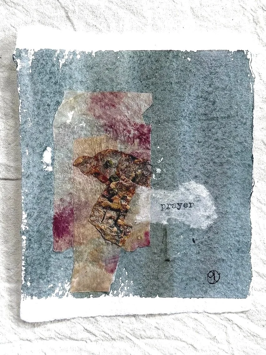 In Small #13 4"x4.75" mixed media on watercolour paper