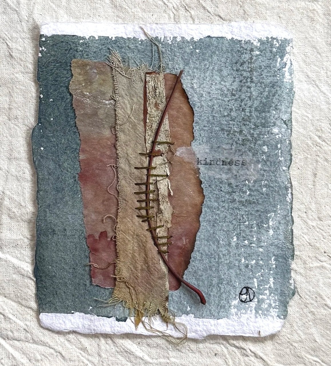 In Small #14 4"x4.75" mixed media on watercolour paper