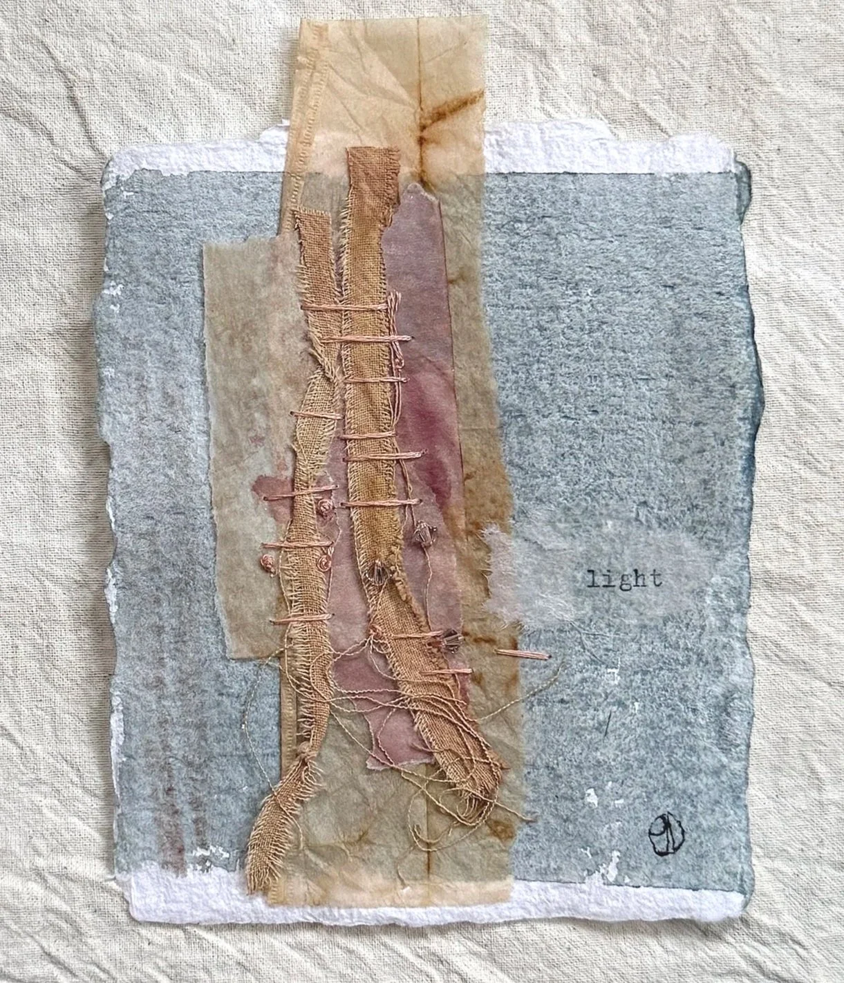 In Small #15 4"x4.75" mixed media on watercolour paper